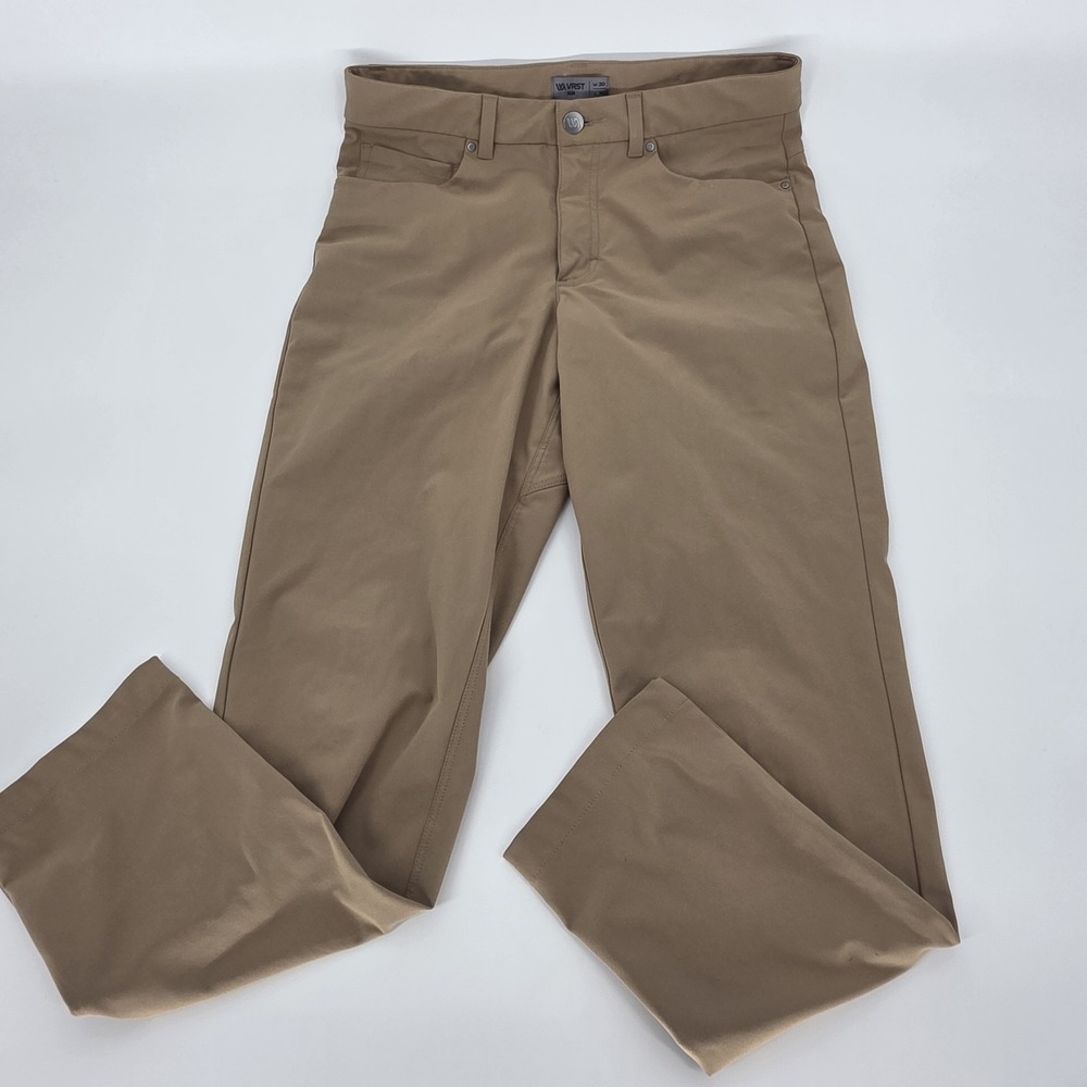 VRST Limitless Performance 5 Pocket Pants Men's 30x30 Slim Fit Beige Outdoors